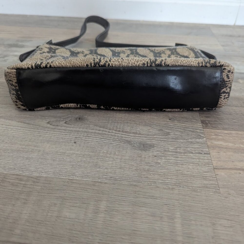 ALDO Python Print Shoulder Handbag | Textured Sna… - image 4